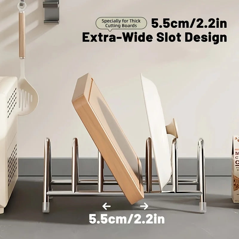 Heavy-Duty Stainless Steel Multi-Tier Kitchen Countertop Organizer Rack