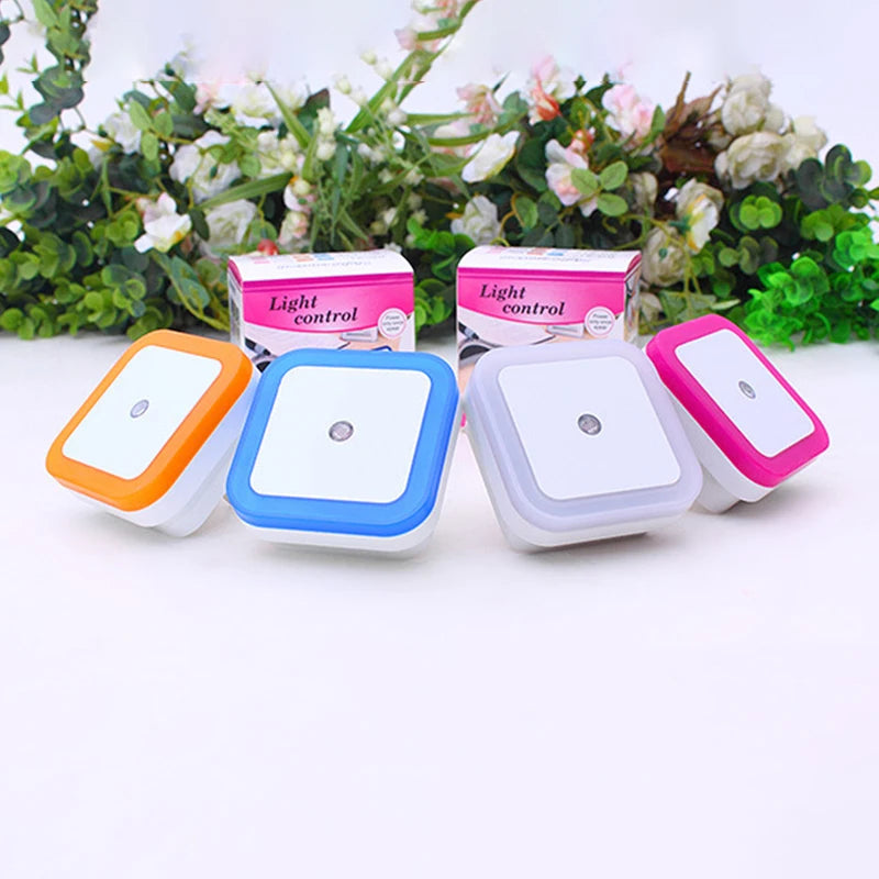 1/2PCS  Wireless Night Light LED Motion Sensor Light Night Lamp Children Bedroom Bedside Table Cabinet Lighting EU/US Plug Lamps