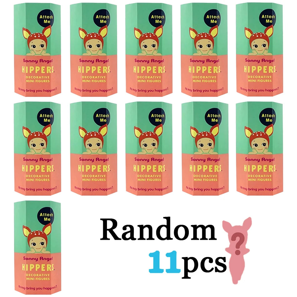 En Stock Sunny Angel Blind Box Hippers Anime Series figuras modo muñeca llavero decoración del teléfono móvil estatuilla regalo