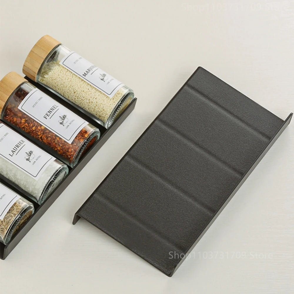 4 Layers Kitchen Spice Drawer Organizer Adjustable Spice Rack for Spice Jars Seasoning Bottles Cabinet Pantry Kitchen Organizer
