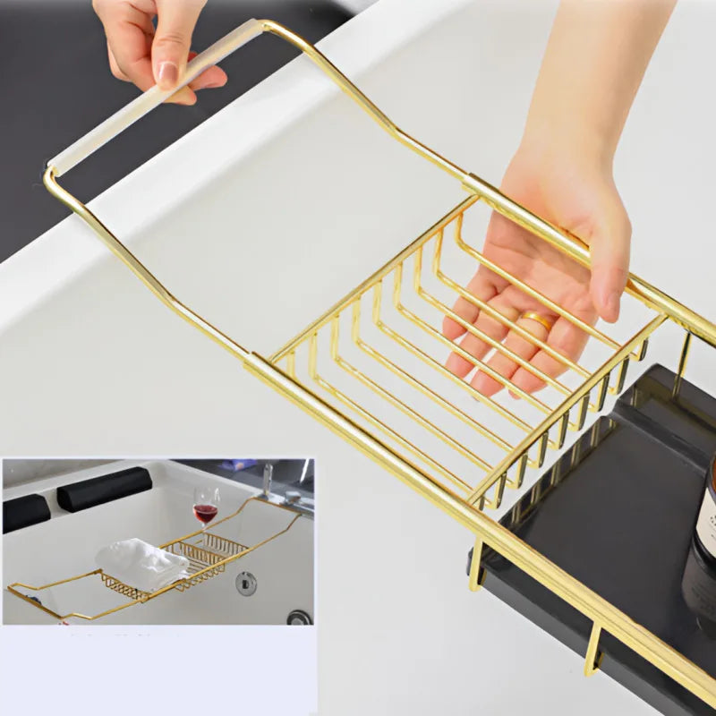 Bathtub Basin Rack Easy To Clean Bathtub Rack Retractable Bathtub Tray Stainless Steel Bathtub Rack Bathroom Accessories