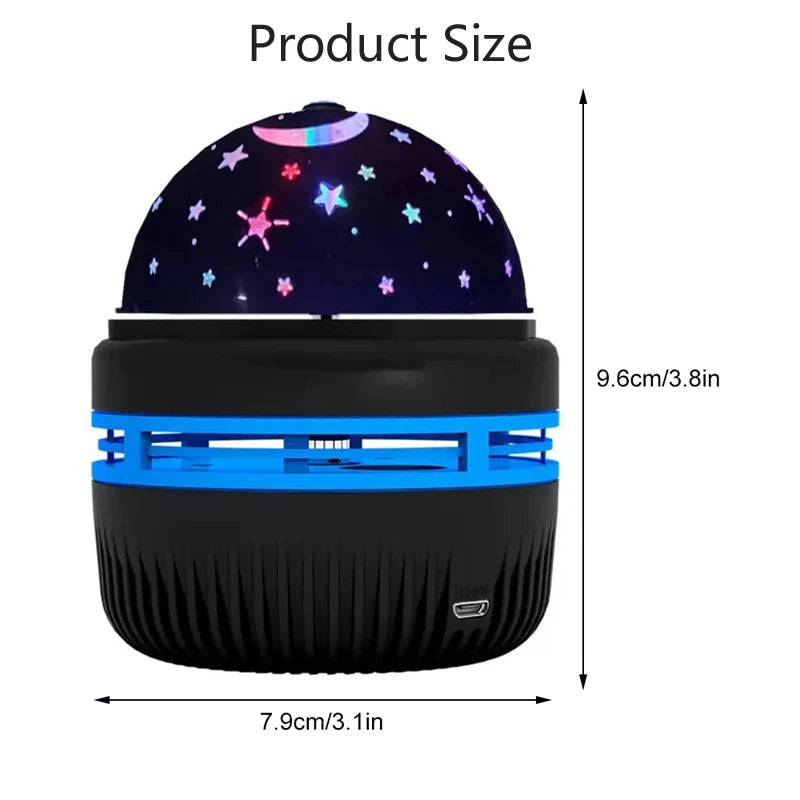 Starry Sky LED Mini Disco Ball Night Light Projector USB Galaxy Creative Romantic Crystal Decor Bedroom for Home Bar Child Gift