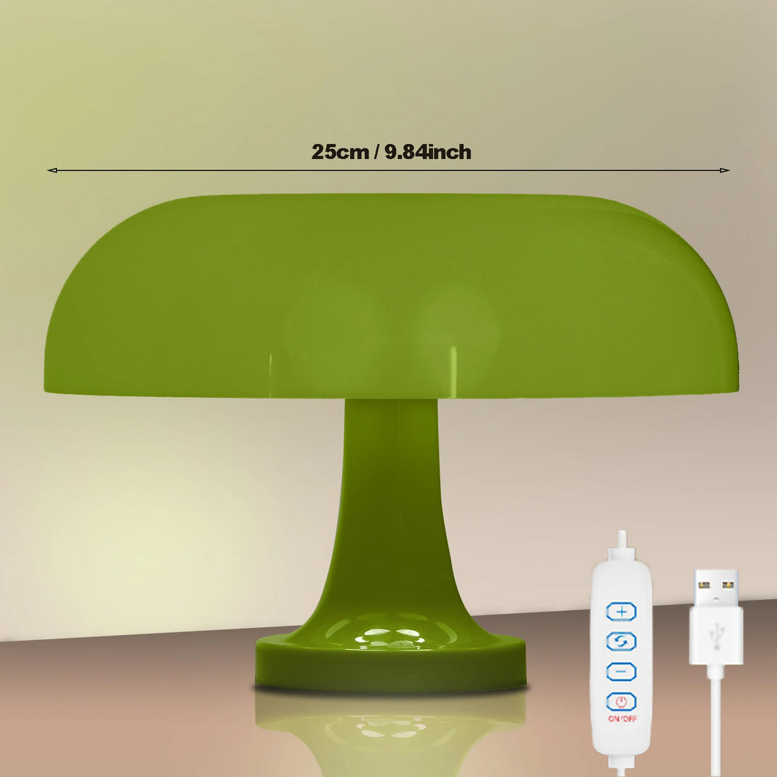 Mushroom table lamp minimalist modern bedroom bedside lamp Danish designer orange decorative table lamp