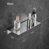 Bathroom Shelf Stainless Steel Chrome Shower Rack Corner Shelf Square Bath Shower Shelf Nail Free Black Storage Organizer Rack