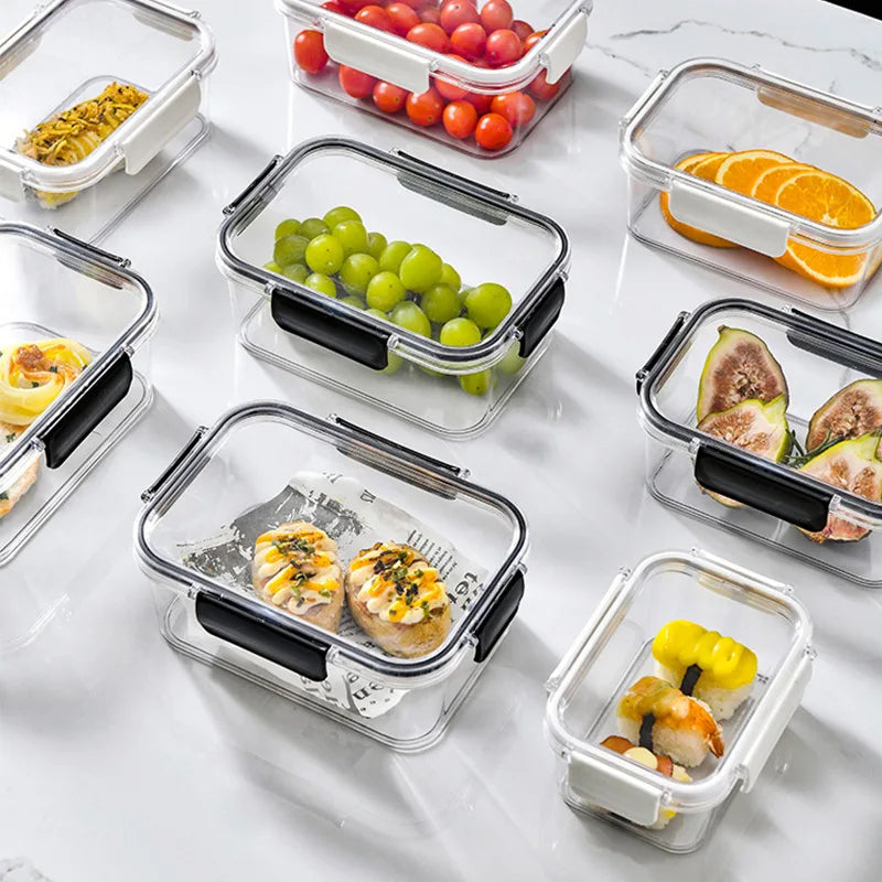 Sealed Crisper Box Refrigerator Storage Container – BPA-Free Fresh Keeping Box for Vegetables, Fruit & Lunch (S/M/L)