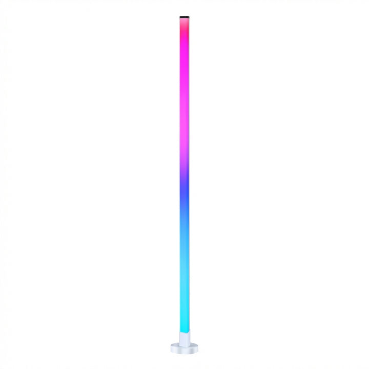 Lámpara de pie LED RGB con control remoto y aplicación, sincronización musical, iluminación de esquina, iluminación ambiental moderna para dormitorio, sala de estar, decoración de juegos