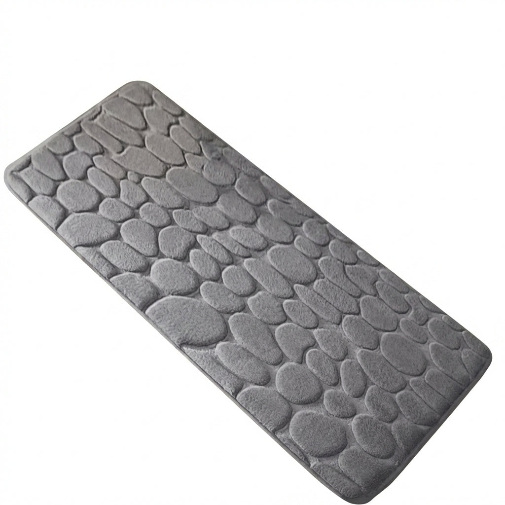 1 alfombrilla de cocina con diseño elegante de adoquines, suave, lavable, antideslizante, absorbente, para decoración del hogar.