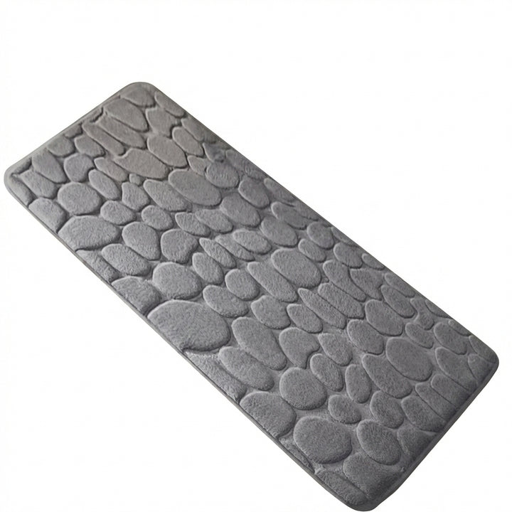 1 alfombrilla de cocina con diseño elegante de adoquines, suave, lavable, antideslizante, absorbente, para decoración del hogar.