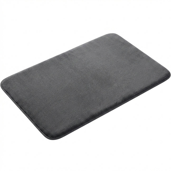 Alfombrilla absorbente antideslizante para baño, de terciopelo coral, para puerta, decoración del hogar